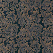 332879 Acantha Silk The Muse Prussian Blue Fabric by Zoffany