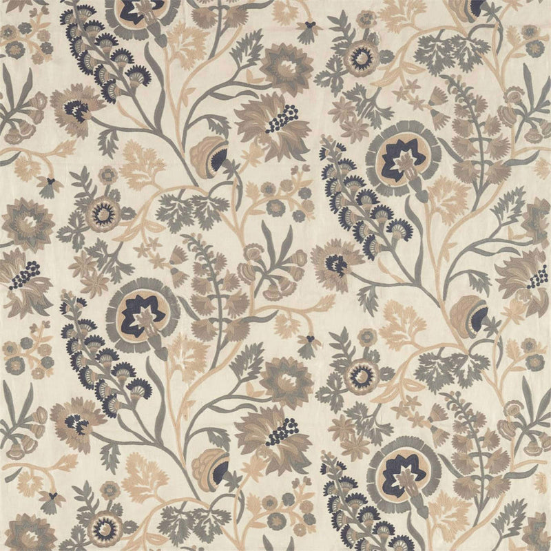332970 Hardwick Crewel Darnley Fossil Fabric by Zoffany