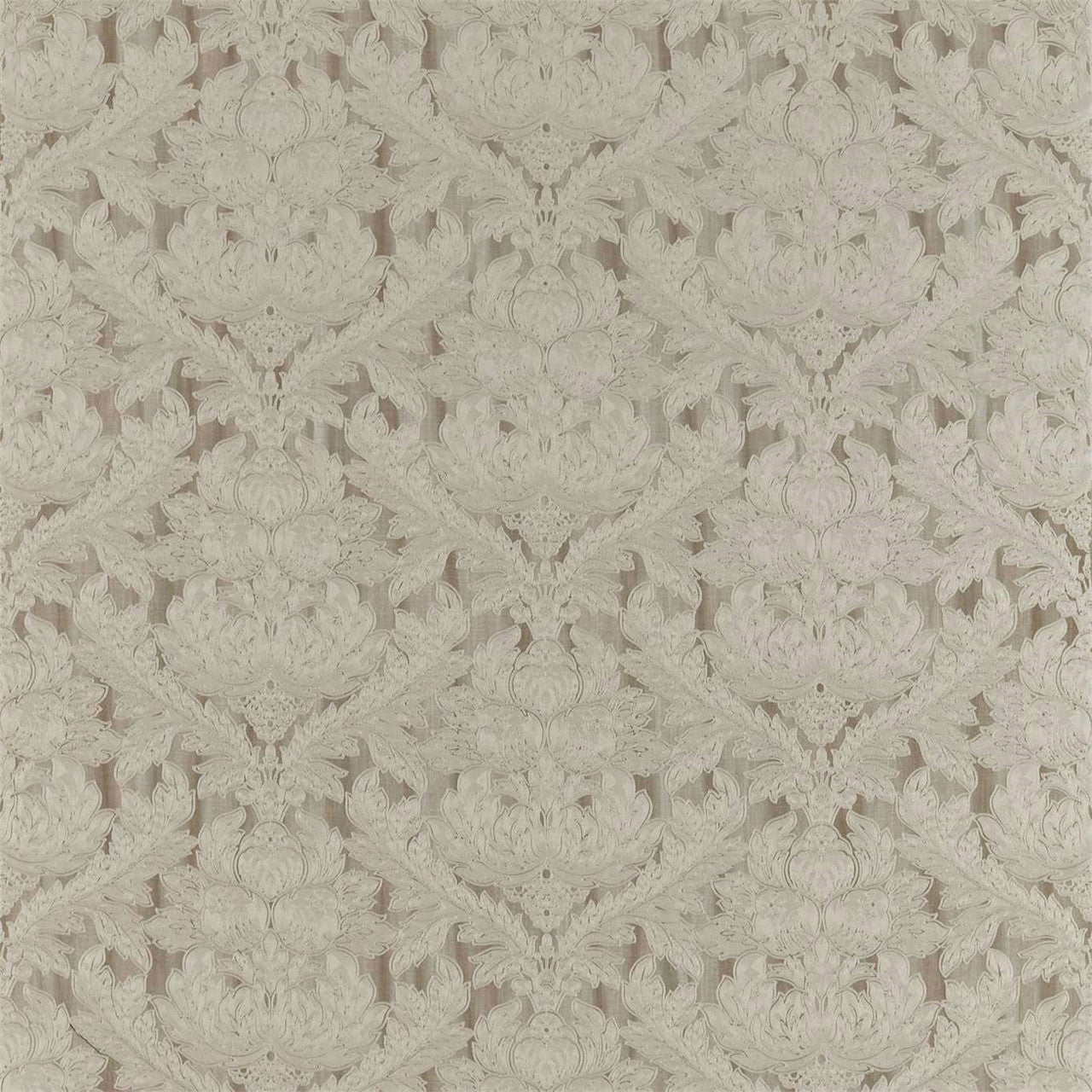 332971 Heiress Damask Darnley Stone Fabric by Zoffany