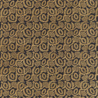 322979 Suzani Embroidery Darnley Antique Gold/Vine Black Fabric by Zoffany