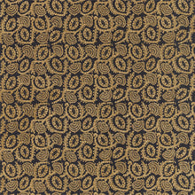 322979 Suzani Embroidery Darnley Antique Gold/Vine Black Fabric by Zoffany