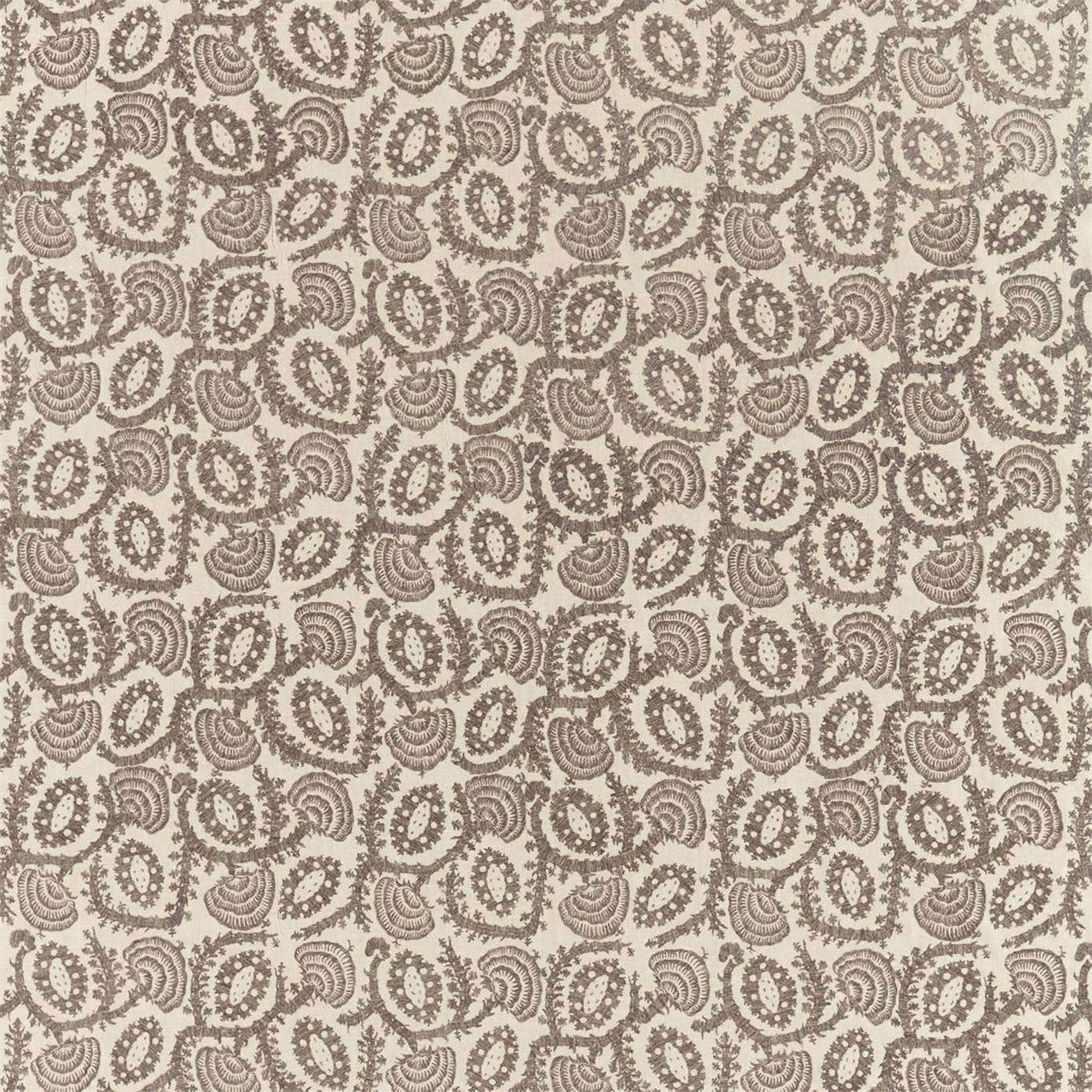 322980 Suzani Embroidery Darnley Zinc/Mousseux Fabric by Zoffany
