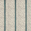 Lennox Stripe Darnley Silver/Poison Fabric by Zoffany