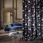 333012 Rakugaki Icons Ink/Tigers Eye Fabric by Zoffany