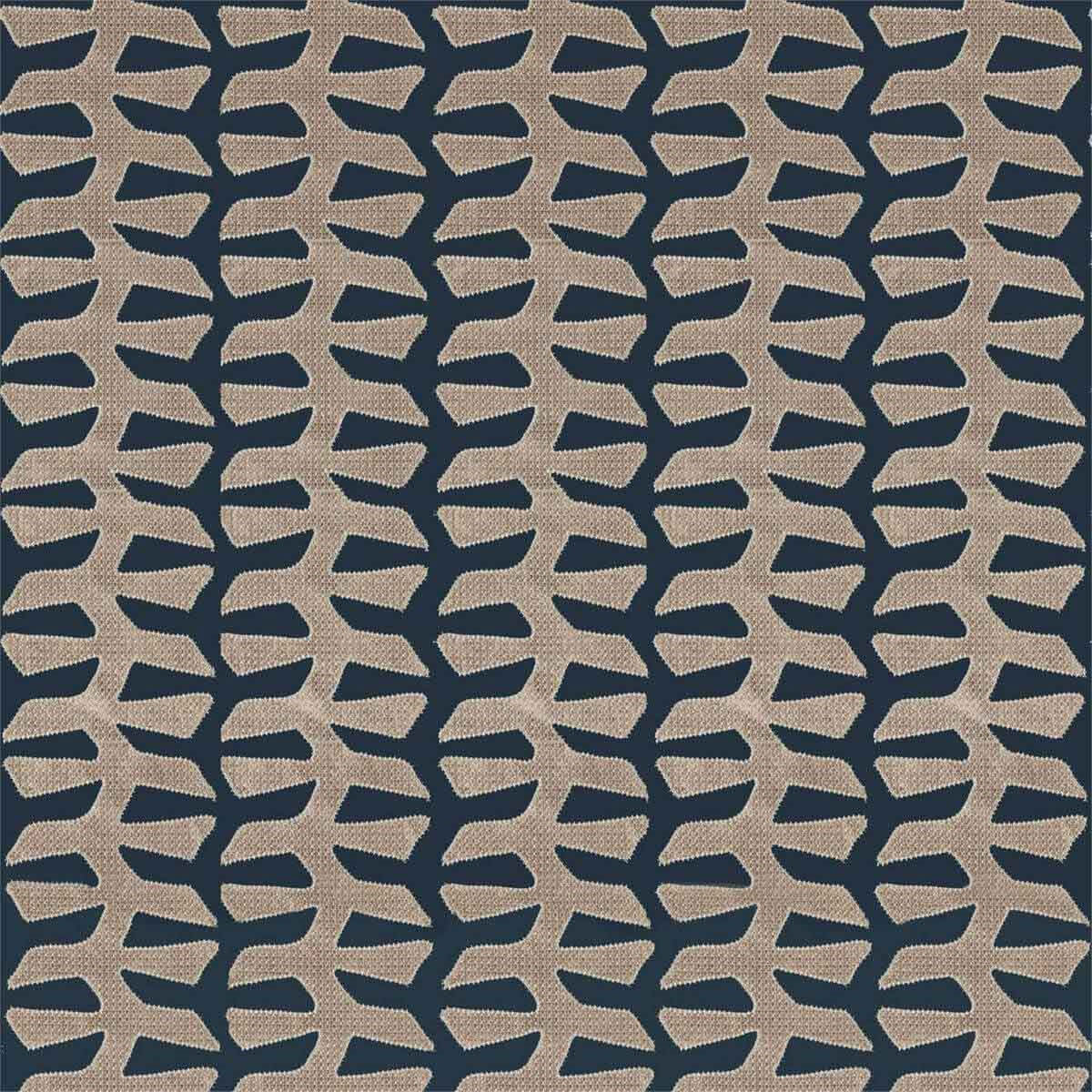 333014 Verdi Applique Icons Gargoyle Fabric by Zoffany