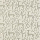 Deco Deer Icons Empire Grey Fabric by Zoffany