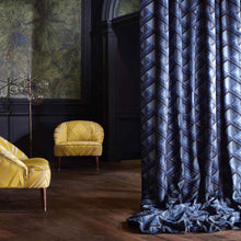 333022 Kuba Icons Lapis Fabric by Zoffany