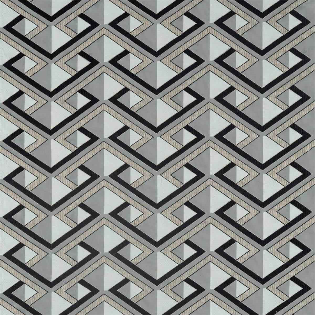 333023 Kuba Icons Zinc Fabric by Zoffany