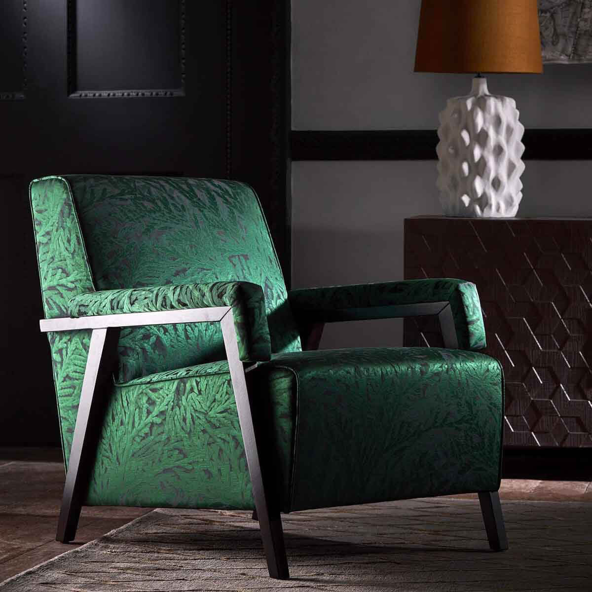 333025 Nootka Icons Malachite Fabric by Zoffany