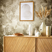 33303 Metallic Jungle Leaves The New Design Book Gold Wallpaper By Galerie