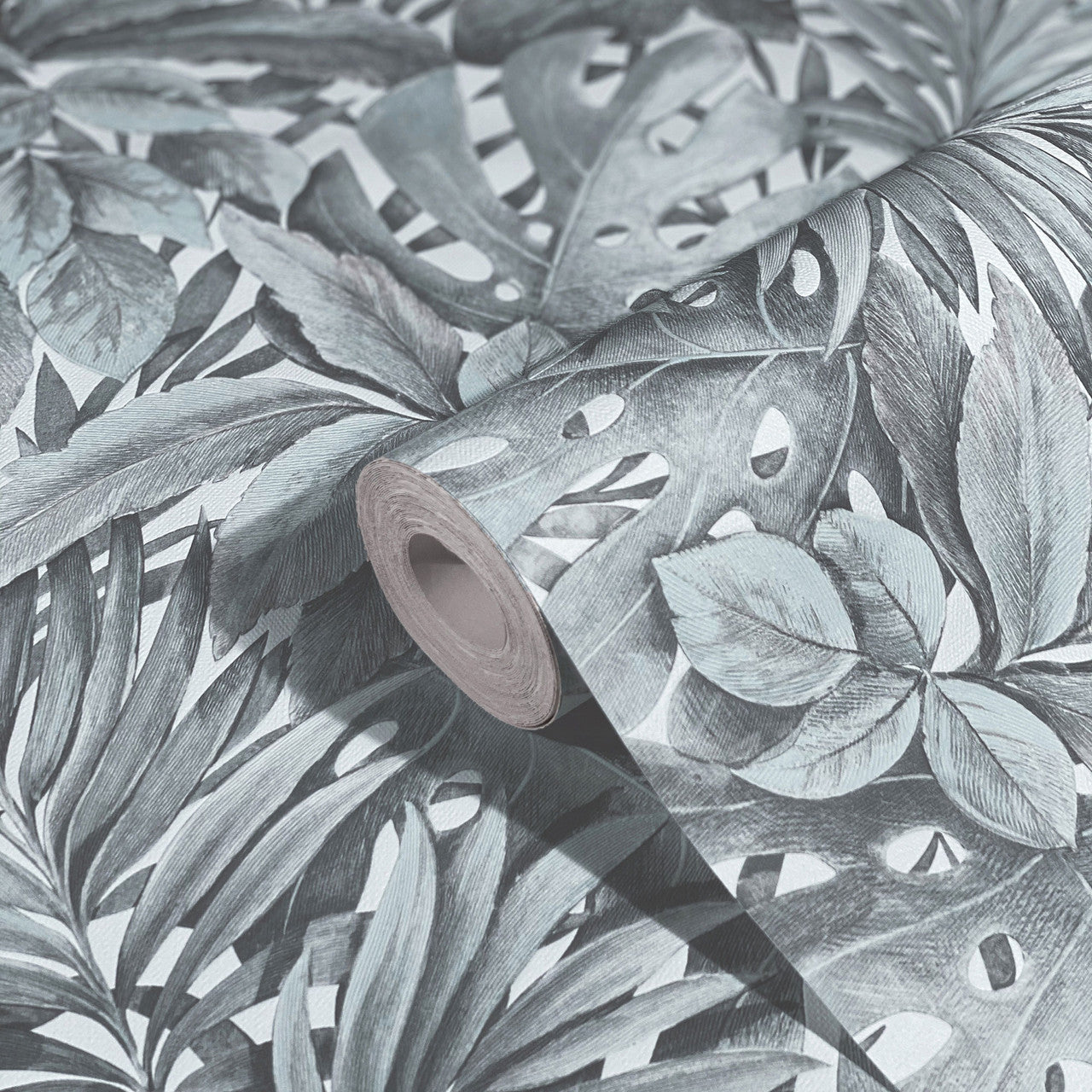 33306 Jungle Leaves The New Design Book White and Green Wallpaper By Galerie