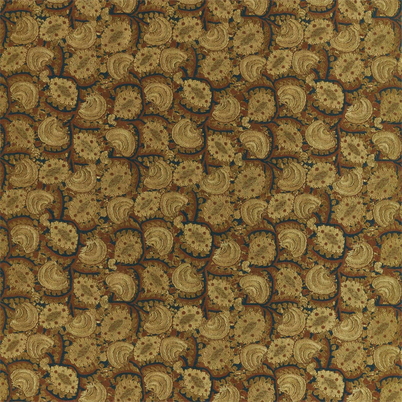 333086 Suzani Archive Embroidery Antiquary Antique Gold/Ink Fabric by Zoffany
