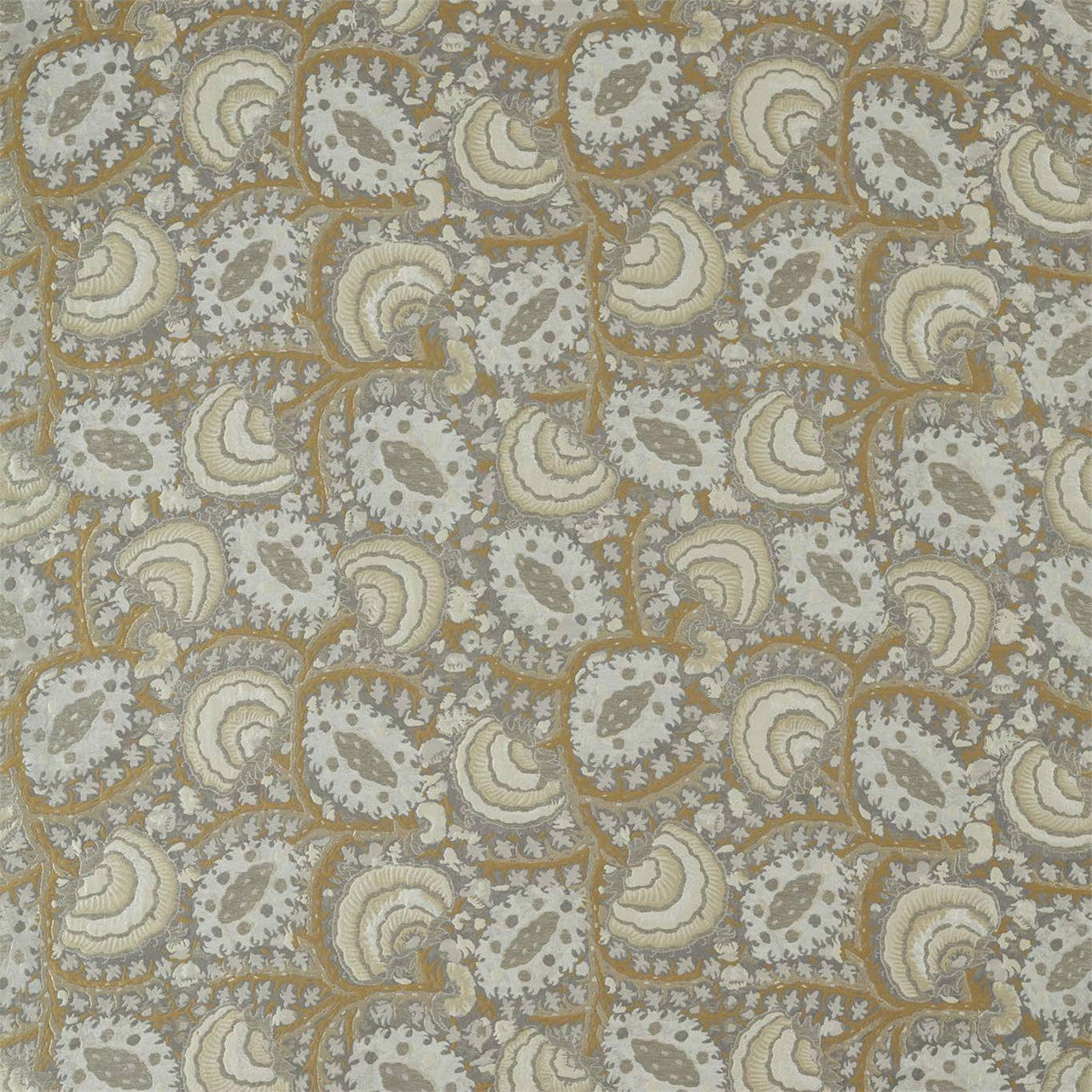 333087 Suzani Archive Embroidery Antiquary Zinc Fabric by Zoffany