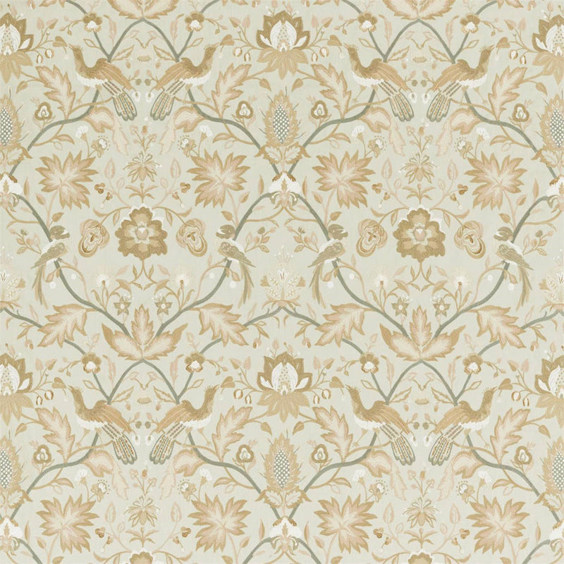 333090 Oiseaux de Paris Embroidery Antiquary Mineral Fabric by Zoffany