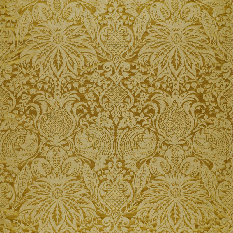 333098 Mitford Weave Damask Tiger's Eye Fabric by Zoffany
