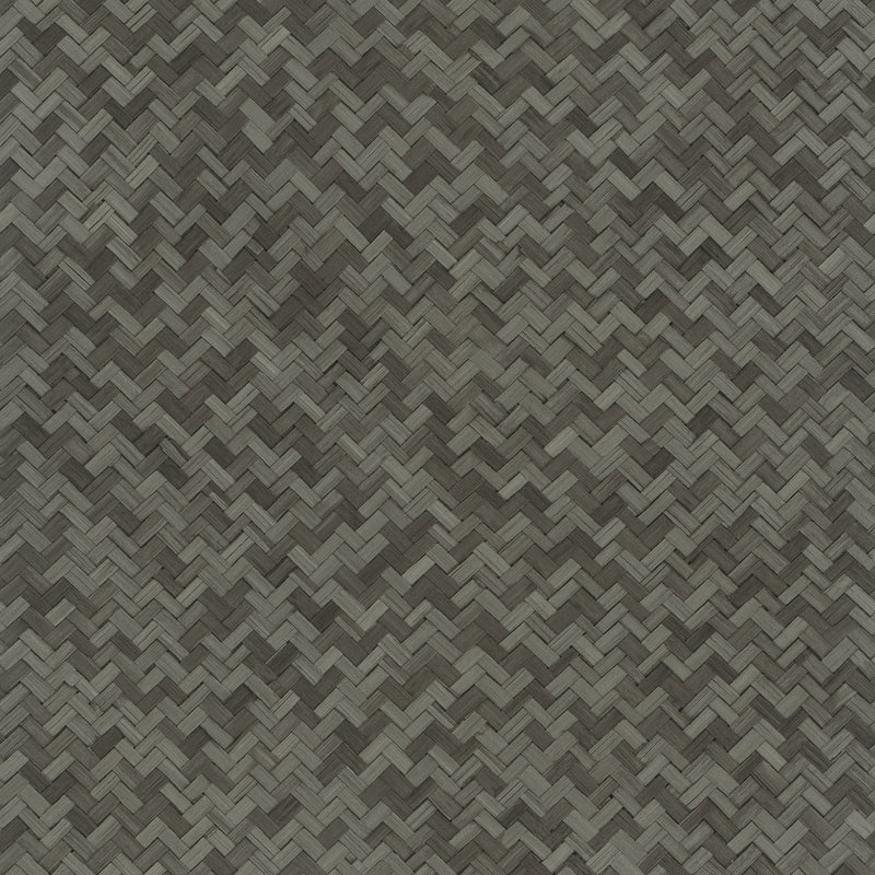 33310 Rattan Eden Anthracite Wallpaper By Galerie