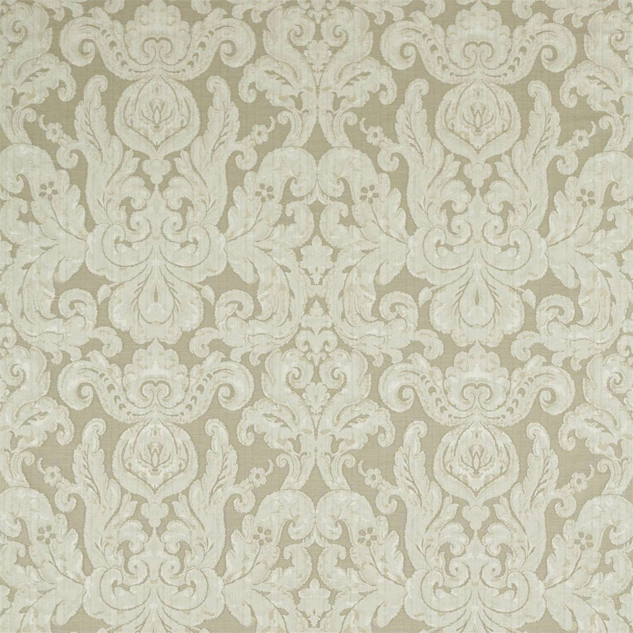 333110 Brocatello Damask Stone Fabric by Zoffany