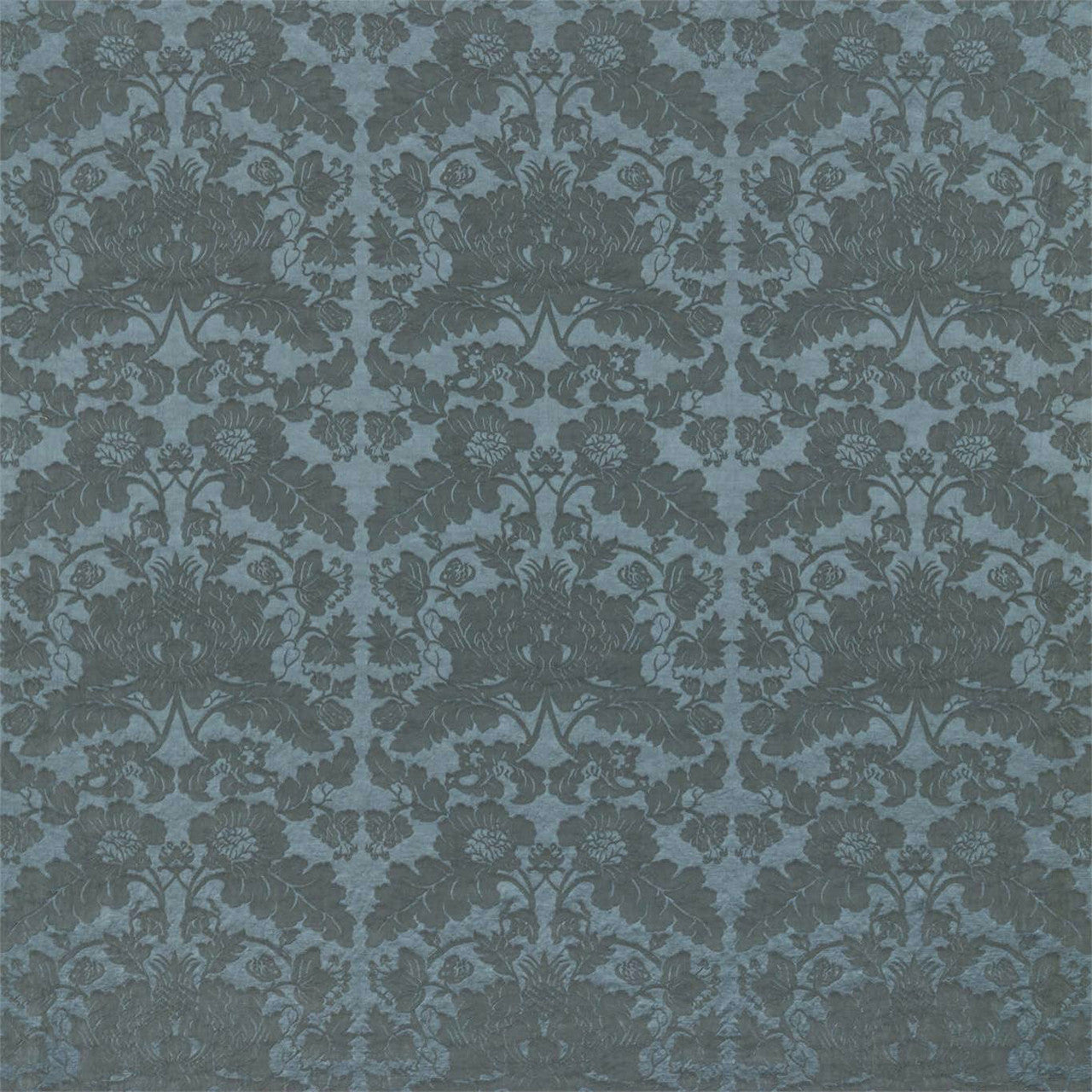 333111 Villandry Weave Damask Mercury Fabric by Zoffany