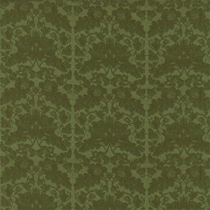 333112 Villandry Weave Damask Olivine Fabric by Zoffany