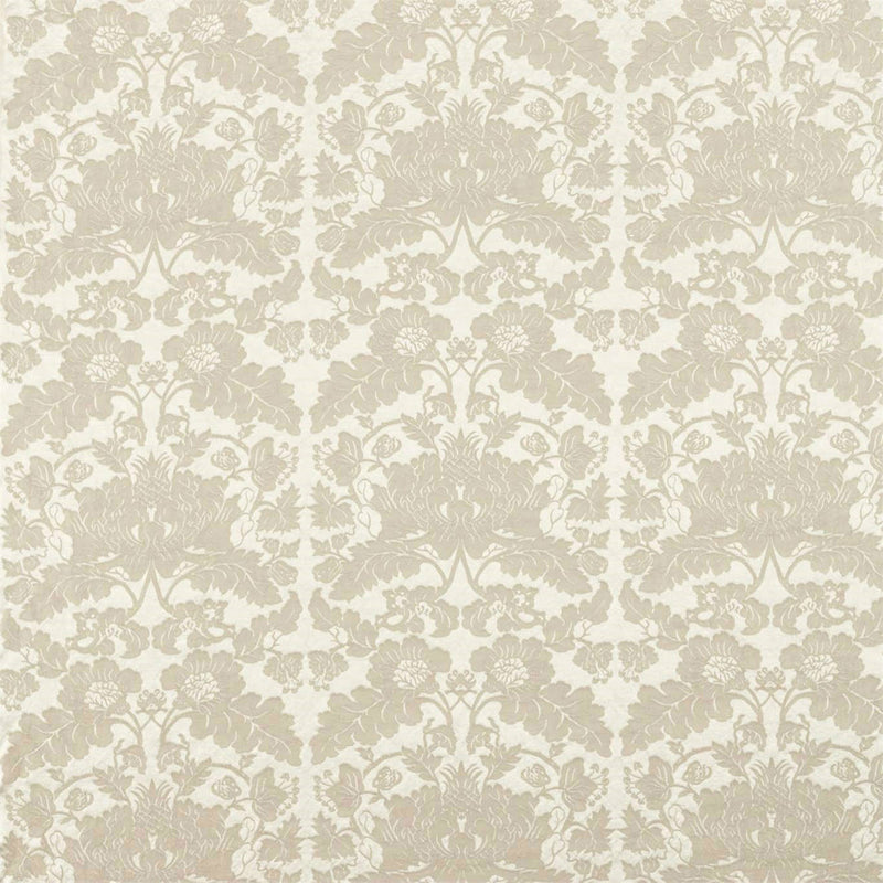 333114 Villandry Weave Damask White Opal Fabric by Zoffany