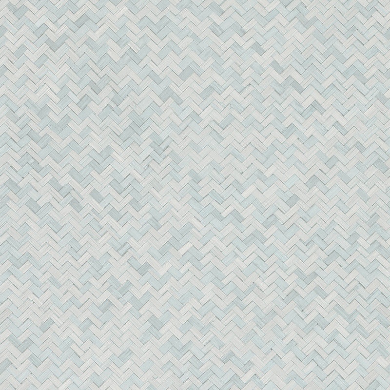 33312 Rattan Eden Blue Wallpaper By Galerie