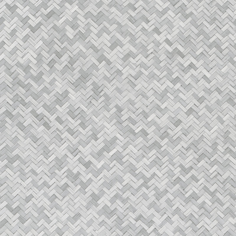 33314 Rattan Eden Grey Wallpaper By Galerie