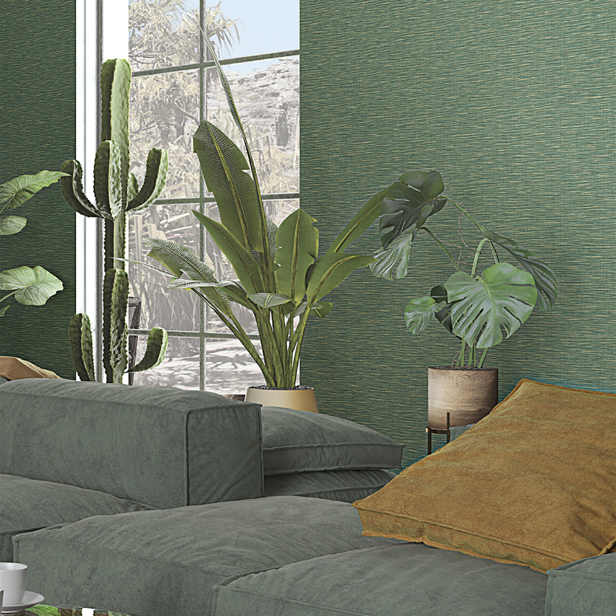 Weave Eden Beige Wallpaper By Galerie