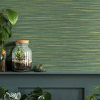 33317 Weave Eden Green Wallpaper By Galerie