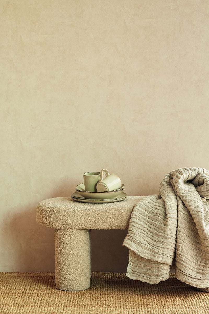 333216 Plain Texture Cream Wallpaper by Eijffinger