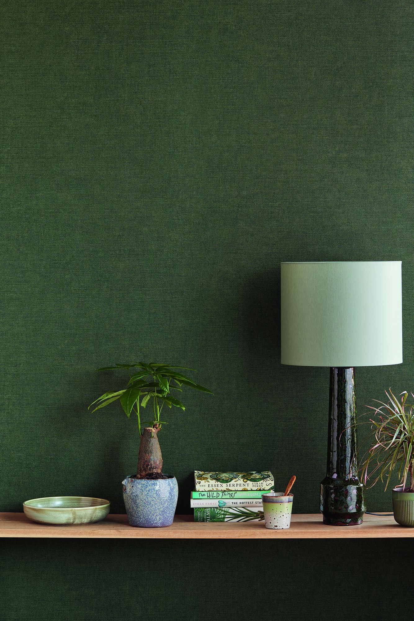 333247 Plain Texture Green Wallpaper by Eijffinger