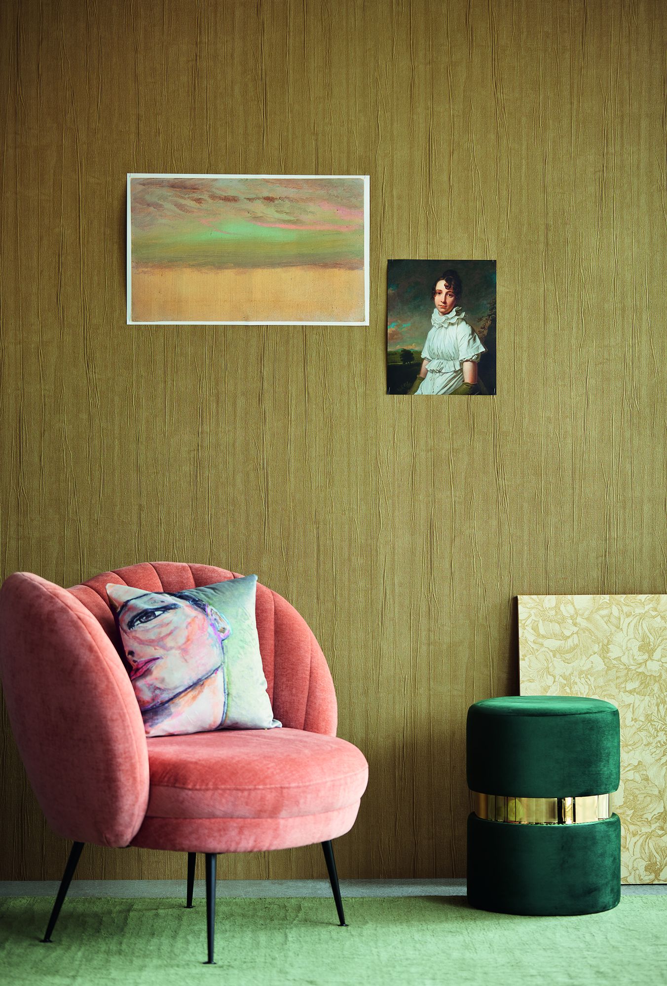 333258 Plain Texture Terracotta Wallpaper by Eijffinger
