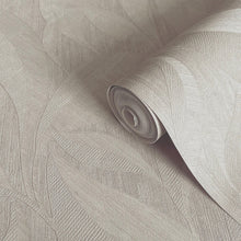Langdale Allover Leaf Light Beige Wallpaper by Belgravia | 33326