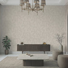 Langdale Allover Leaf Light Beige Wallpaper by Belgravia | 33326