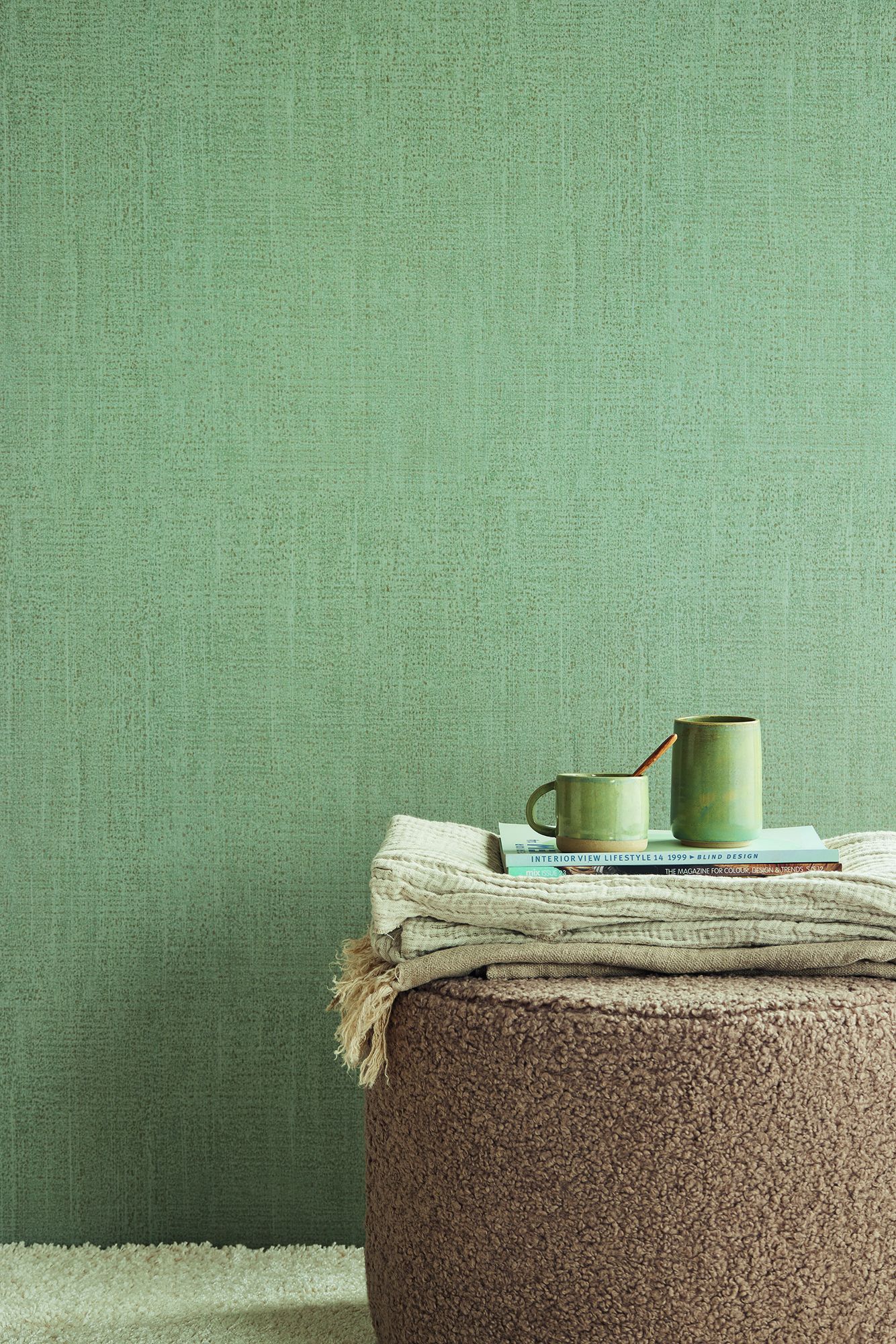 333267 Plain Texture Brown Wallpaper by Eijffinger