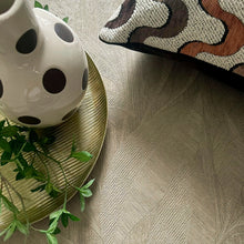 Langdale Allover Leaf Beige Wallpaper by Belgravia | 33327