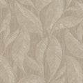 Langdale Allover Leaf Beige Wallpaper by Belgravia