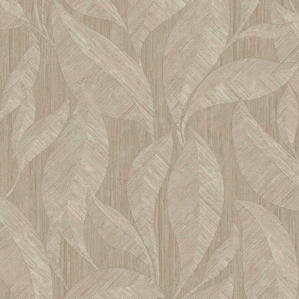Langdale Allover Leaf Beige Wallpaper by Belgravia | 33327
