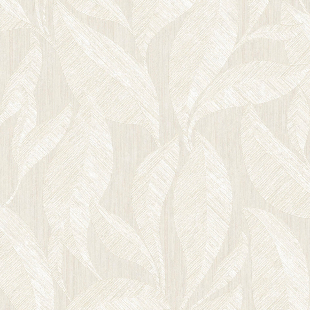 Langdale Allover Leaf Ivory Wallpaper by Belgravia | 33328