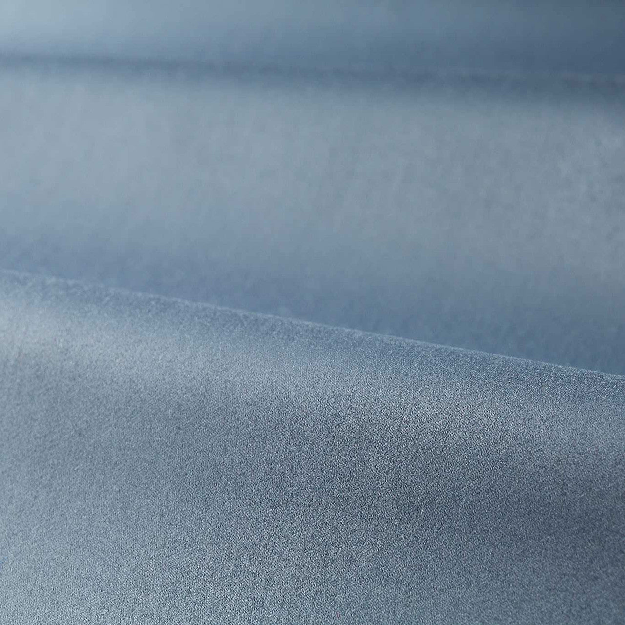 333281 Performance Wool Satin Luxury Plains Blue Stone Fabric by Zoffany