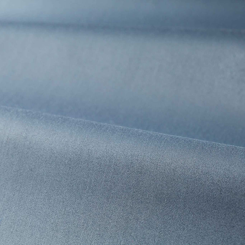 333281 Performance Wool Satin Luxury Plains Blue Stone Fabric by Zoffany