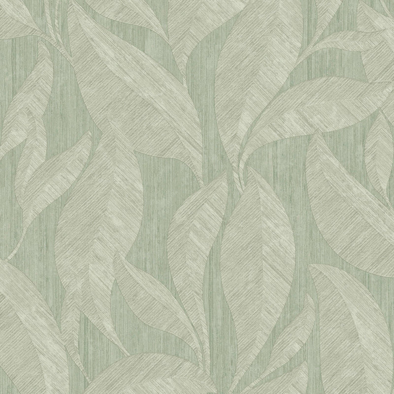Langdale Allover Leaf Sage Wallpaper by Belgravia | 33329