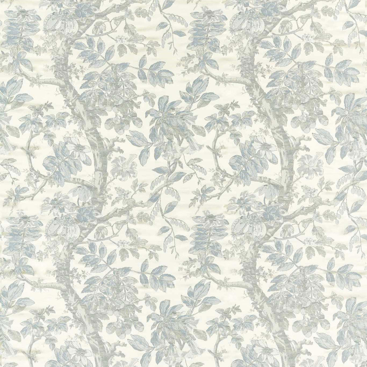 333296 Coromandel Weave Cotswolds Manor Blue Stone Fabric by Zoffany