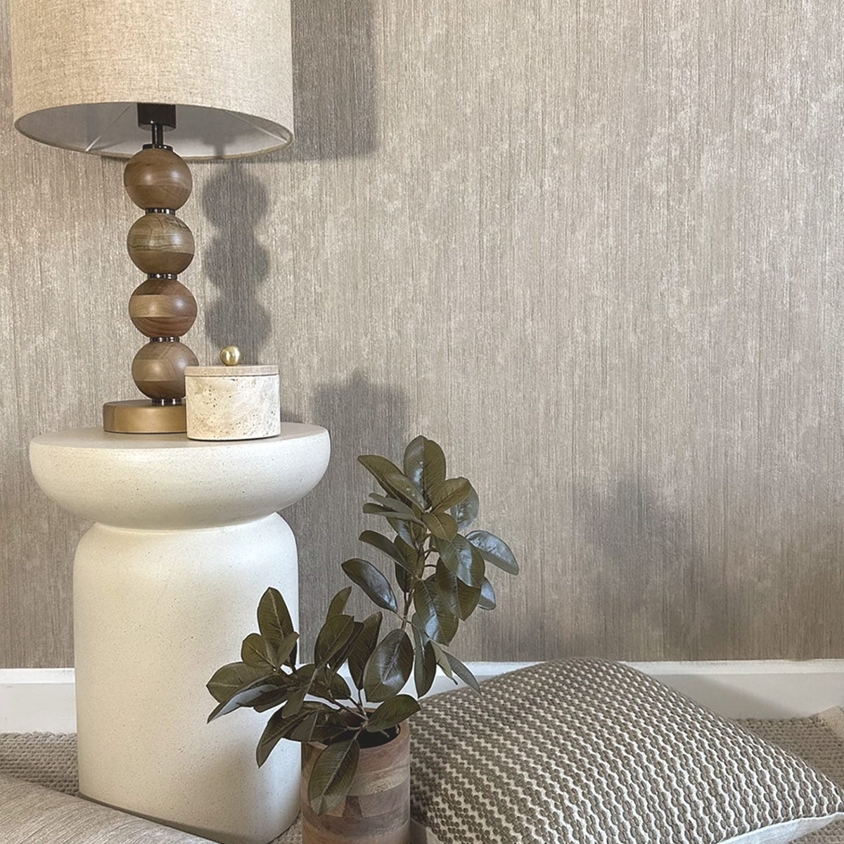 Langdale Texture Beige Wallpaper by Belgravia | 33334