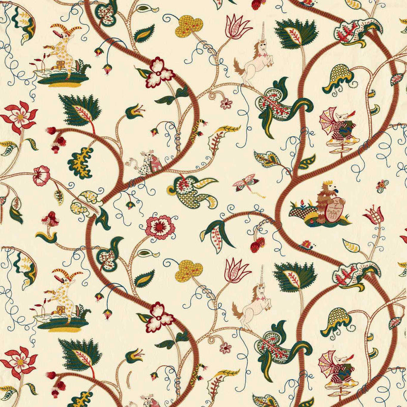 333351 Hampton Embroidery Arcadian Thames Tapestry Fabric by Zoffany