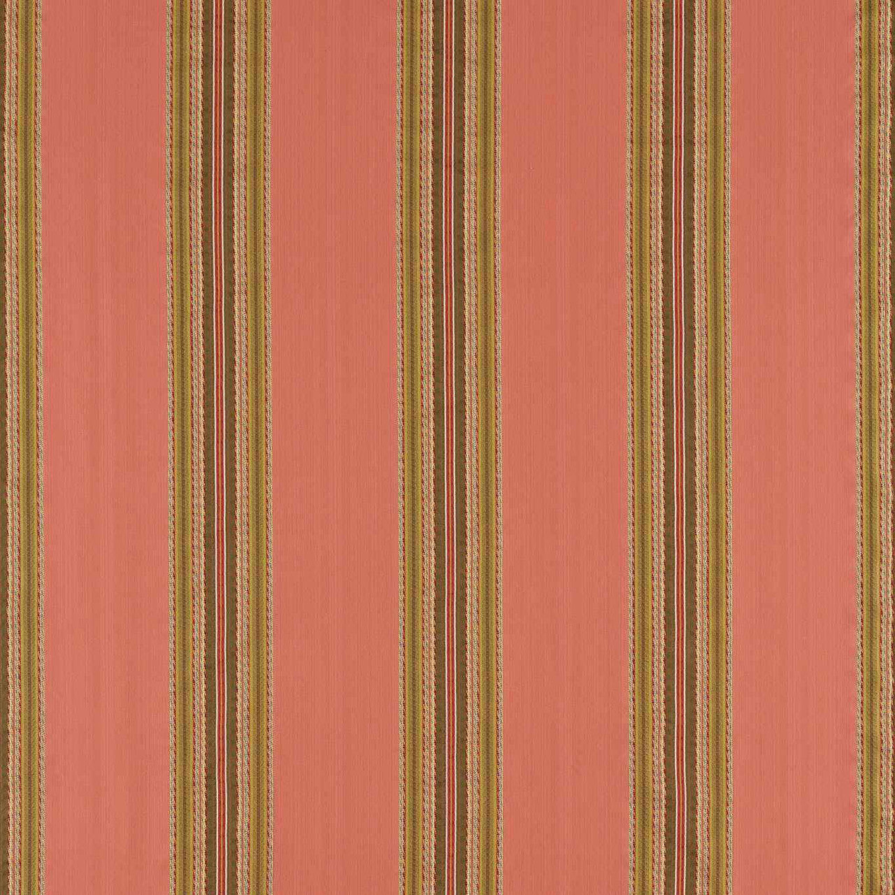 333354 Lisere Stripe Arcadian Thames Venetian Red Fabric by Zoffany