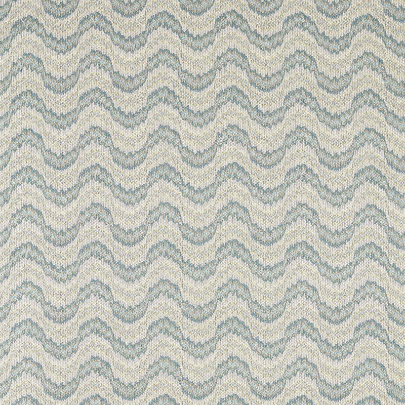 333356 Dragon Flamestitch Arcadian Weaves Blue Stone Fabric by Zoffany