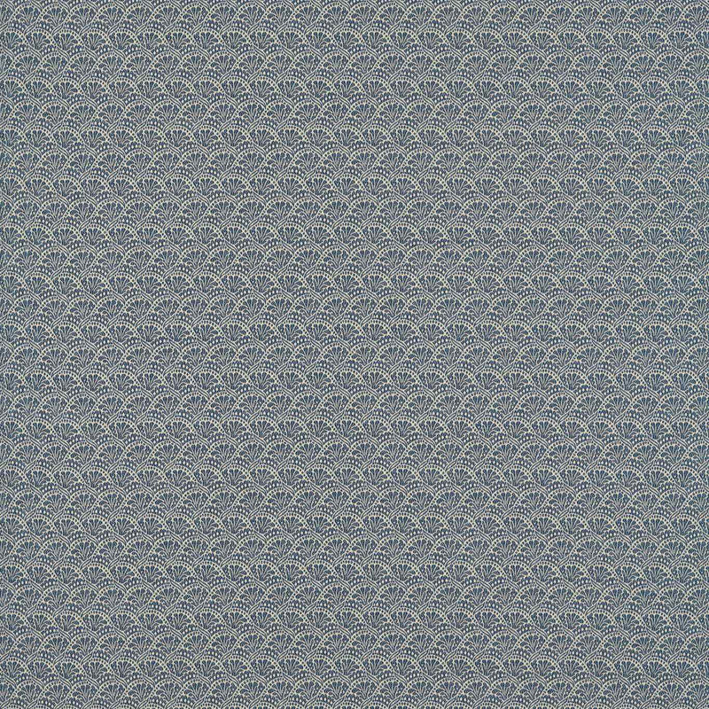 333368 Tudor Damask Arcadian Weaves Indigo Fabric by Zoffany