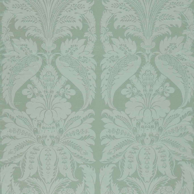 333392 Knole Damask Suffolk Damasks and Stripes Stockholm Blue Fabric by Zoffany