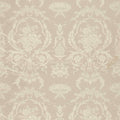 Arabesque Silk Suffolk Damasks and Stripes Warm White Fabric by Zoffany
