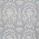 Arabesque Silk Suffolk Damasks and Stripes Quartz Grey Fabric by Zoffany